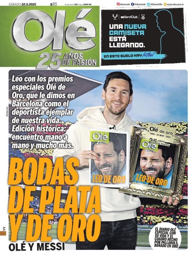 世界杯官方app下载-梅西致敬《奥莱报》25周年 体育报道不会被算法取代